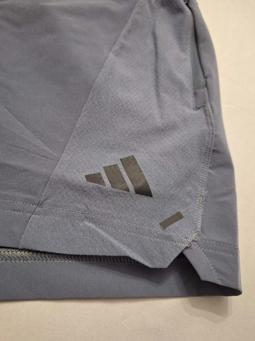 adidas Men's Slate Gray/Blue Performance Training Power Shorts